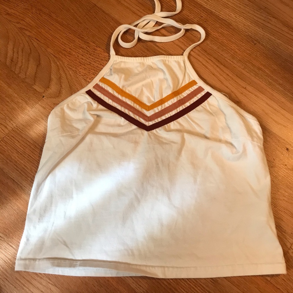 White halter top